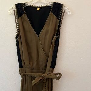 Anthropologie Lace Back Jumpsuit Size 8